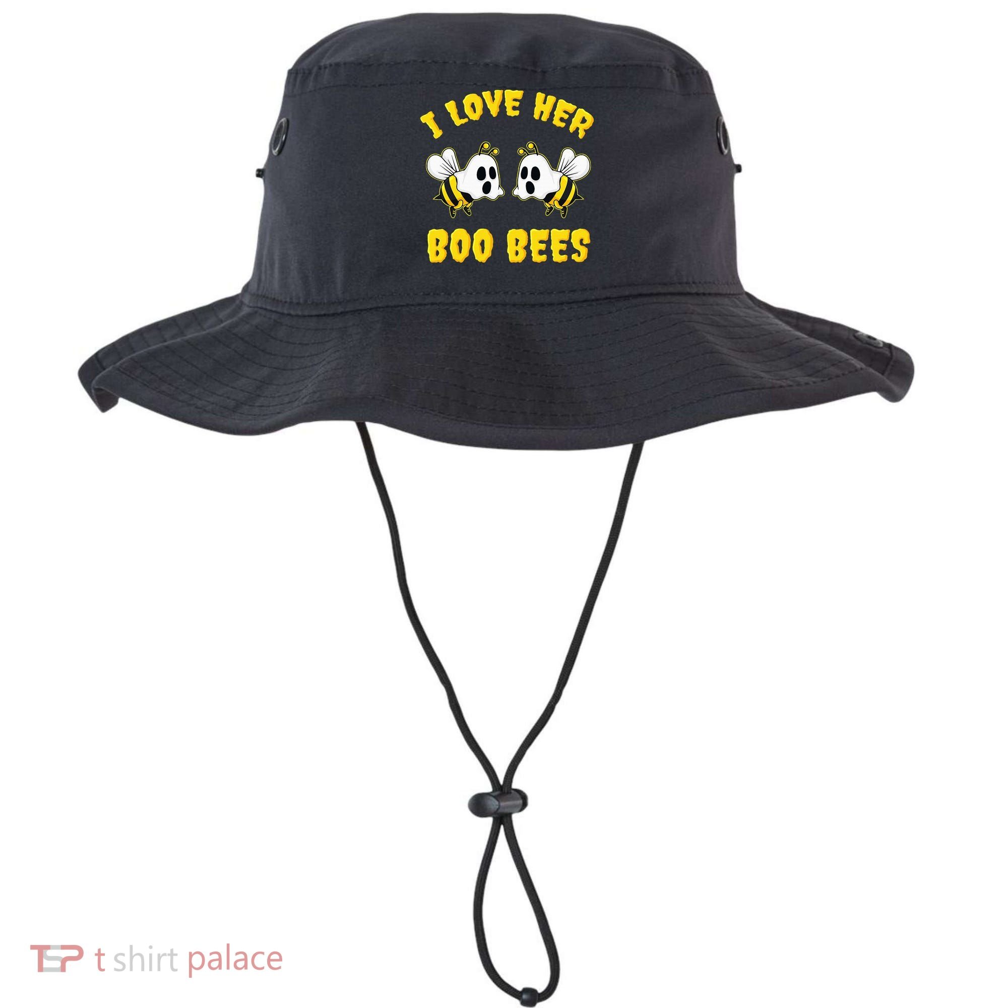 Halloween I Love Her Boo Bees Funny Bucket Hat