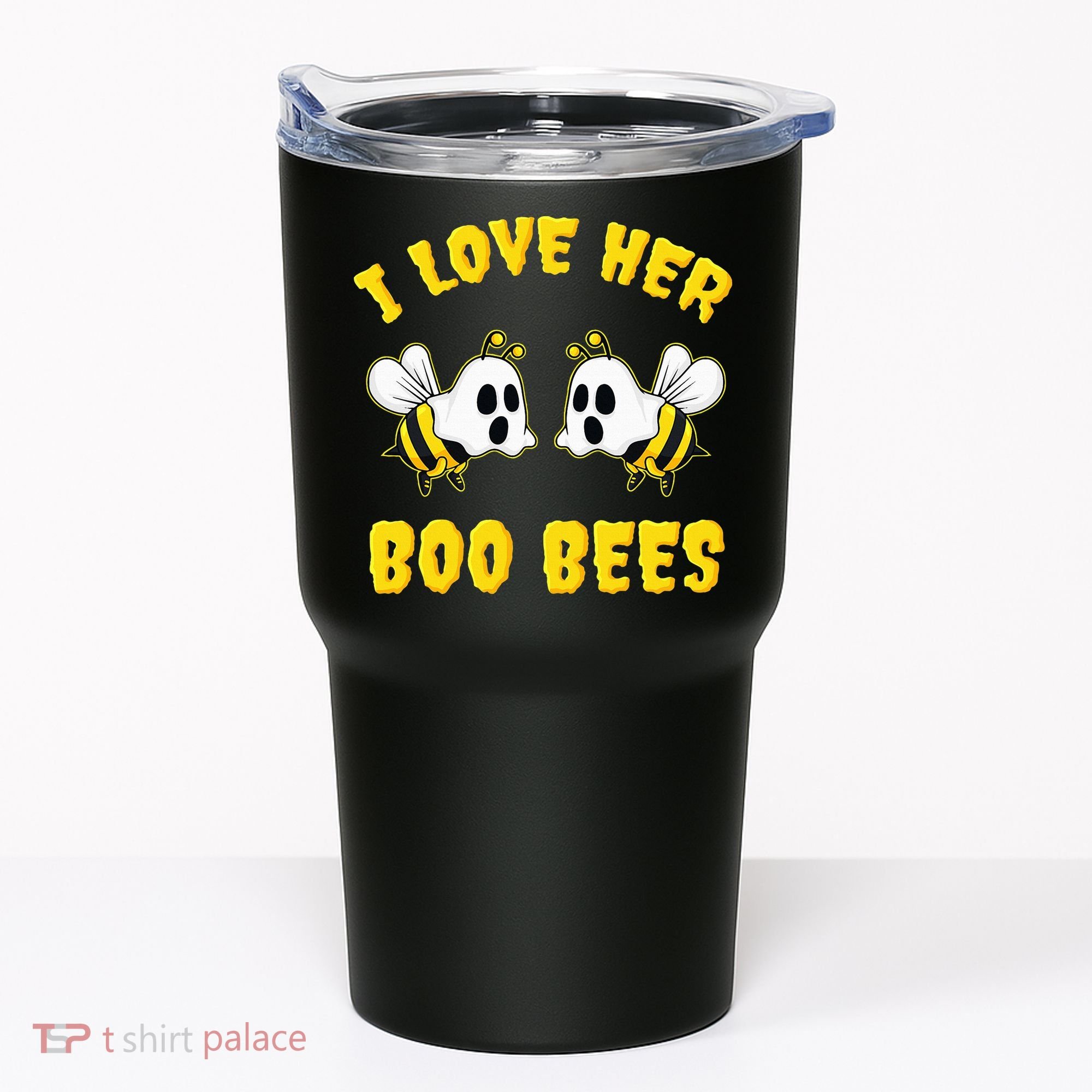 Halloween I Love Her Boo Bees Funny Tumbler