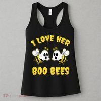 Halloween I Love Her Boo Bees Funny Women's Tank Top thumb 3