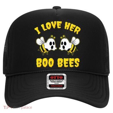 Halloween I Love Her Boo Bees Funny Hat