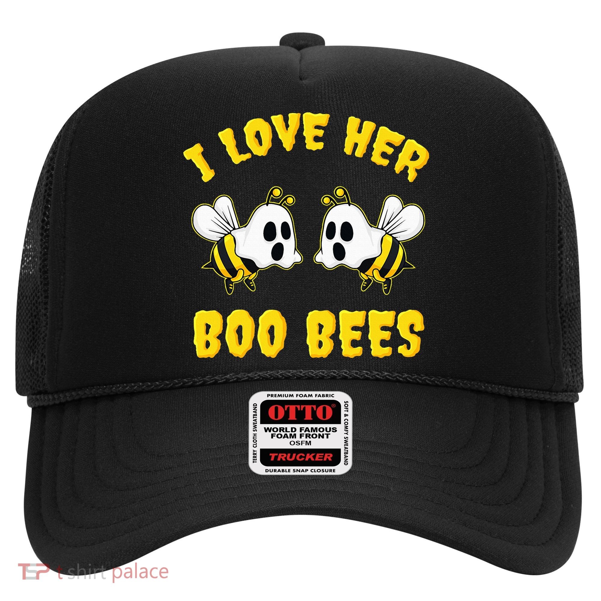 Halloween I Love Her Boo Bees Funny Hat