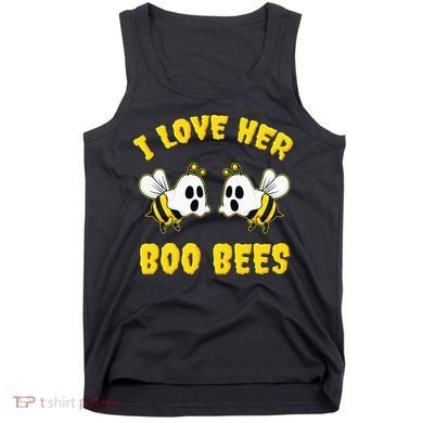 Halloween I Love Her Boo Bees Funny Tank Top