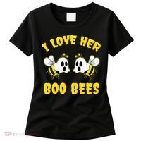 Halloween I Love Her Boo Bees Funny Women's T-Shirt thumb 0