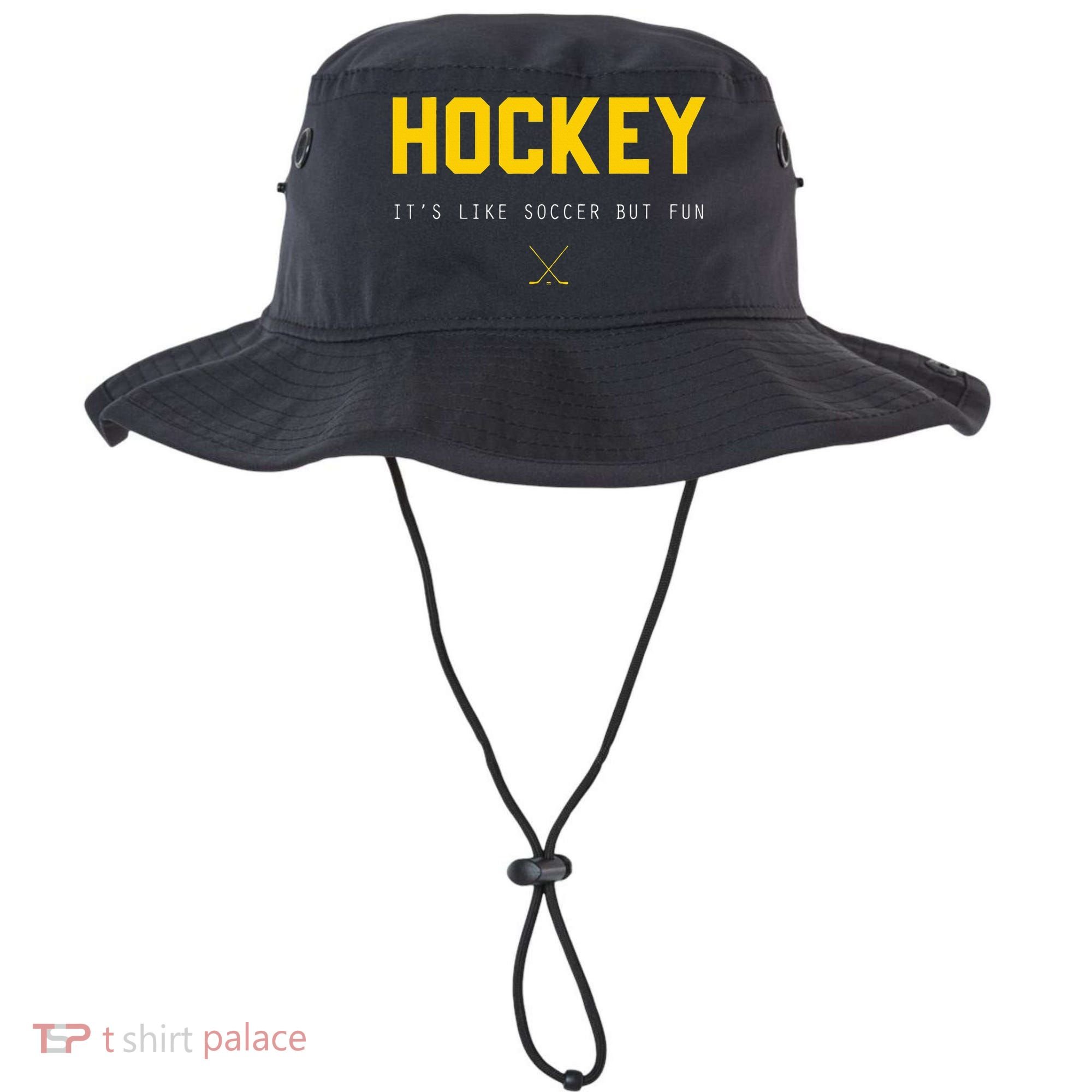 Hockey ItS Like Soccer But Fun Bucket Hat