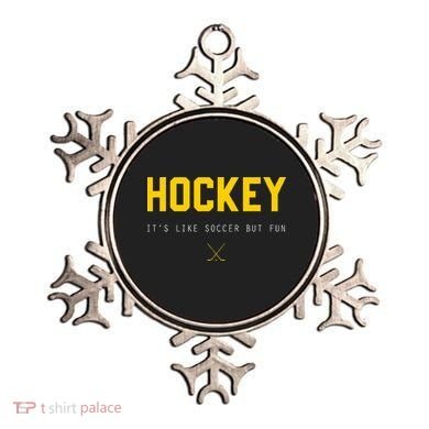 Hockey ItS Like Soccer But Fun Ornament