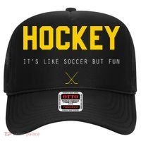 Hockey ItS Like Soccer But Fun Hat thumb 0