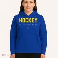 Hockey ItS Like Soccer But Fun Hoodie thumb 5