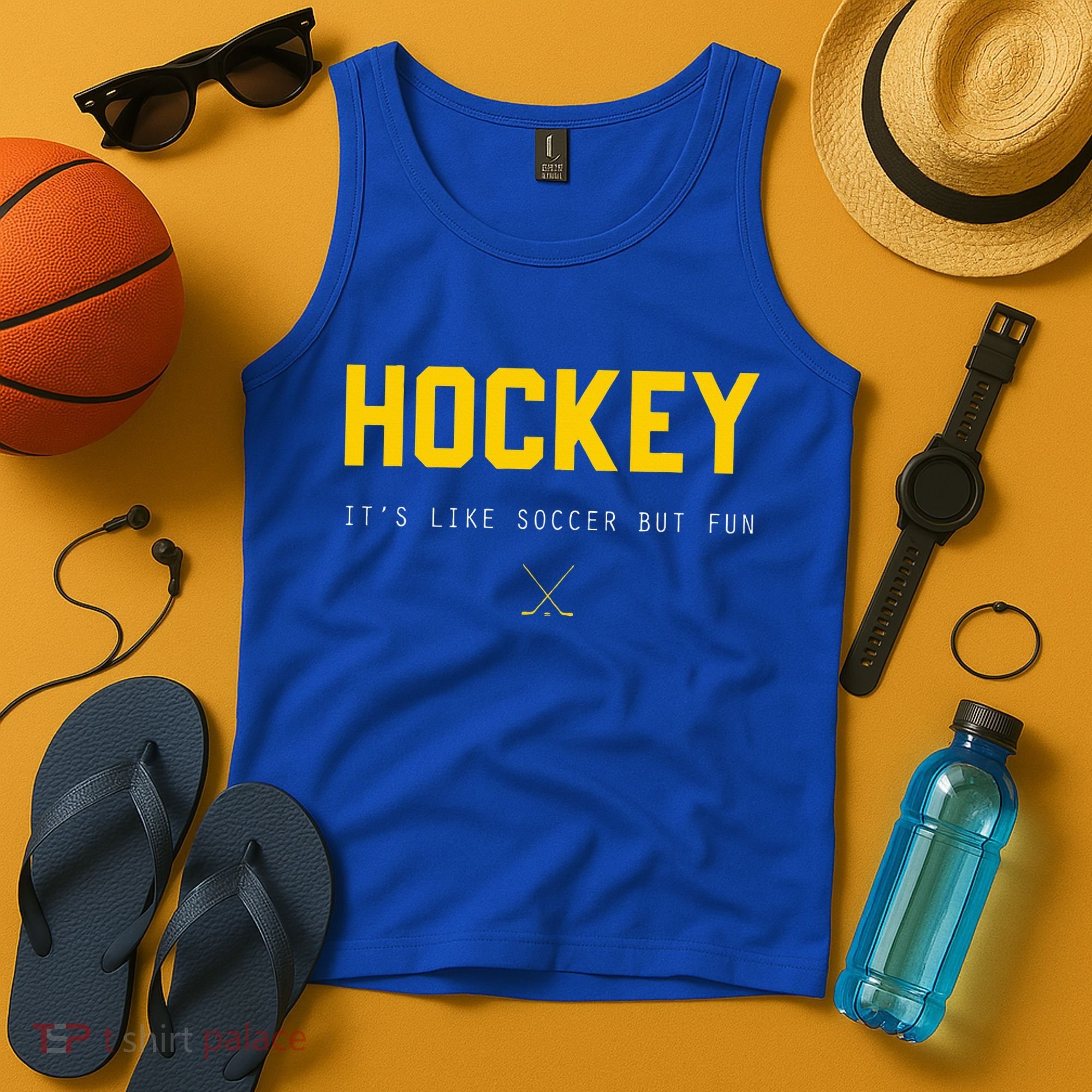 Hockey ItS Like Soccer But Fun Tank Top