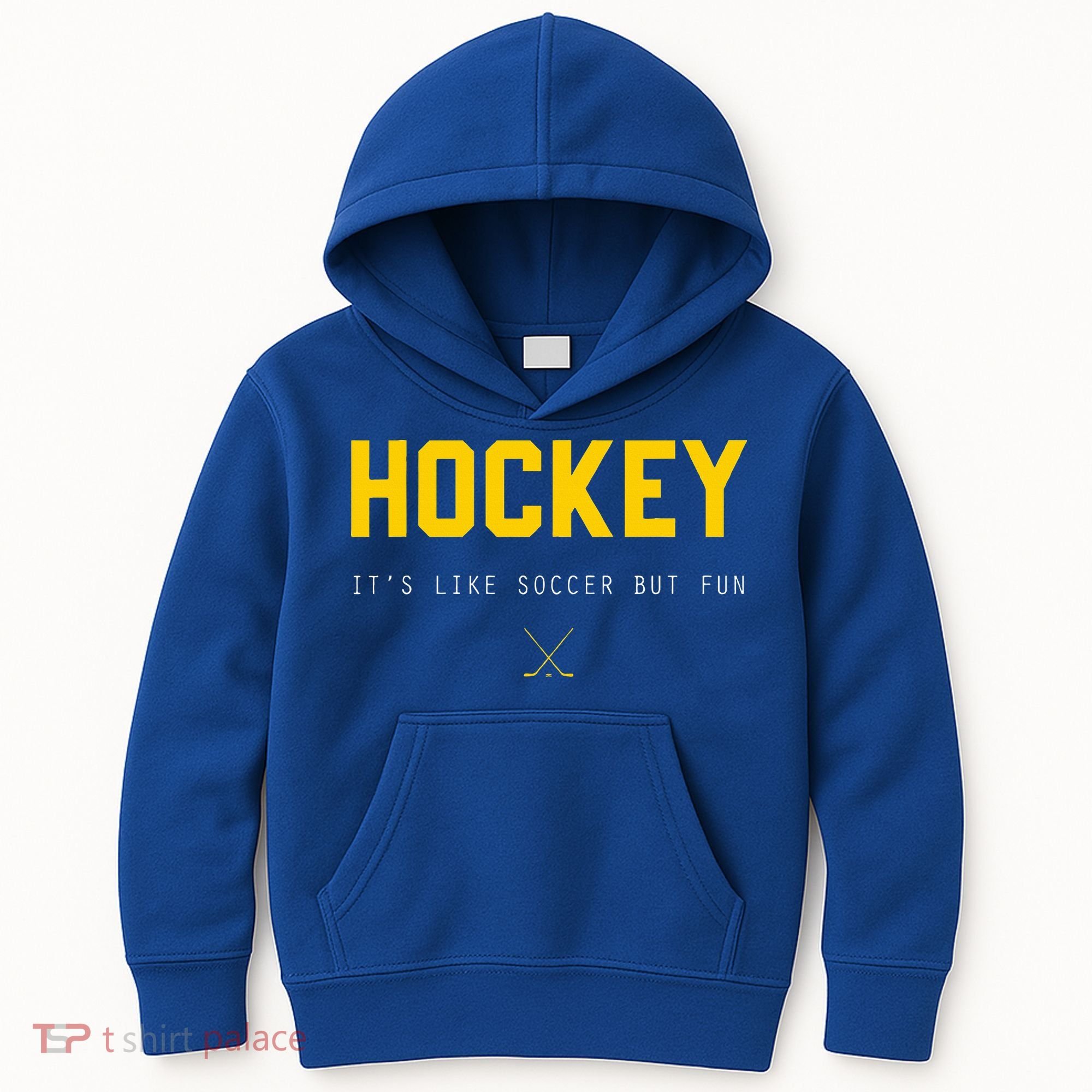 Hockey ItS Like Soccer But Fun Kids Hoodie