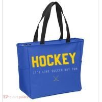 Hockey ItS Like Soccer But Fun Tote Bag thumb 2