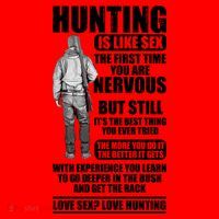Hunting Is Like Sex Santa Hat thumb 1