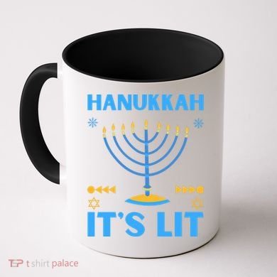 Hanukkah It's Lit Cool Design Coffee Mug