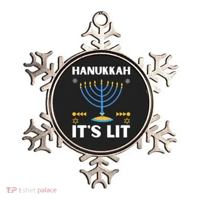Hanukkah It's Lit Cool Design Ornament