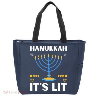 Hanukkah It's Lit Cool Design Tote Bag