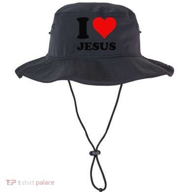 Heart I Love Jesus Bucket Hat