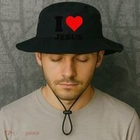 Heart I Love Jesus Bucket Hat thumb 2