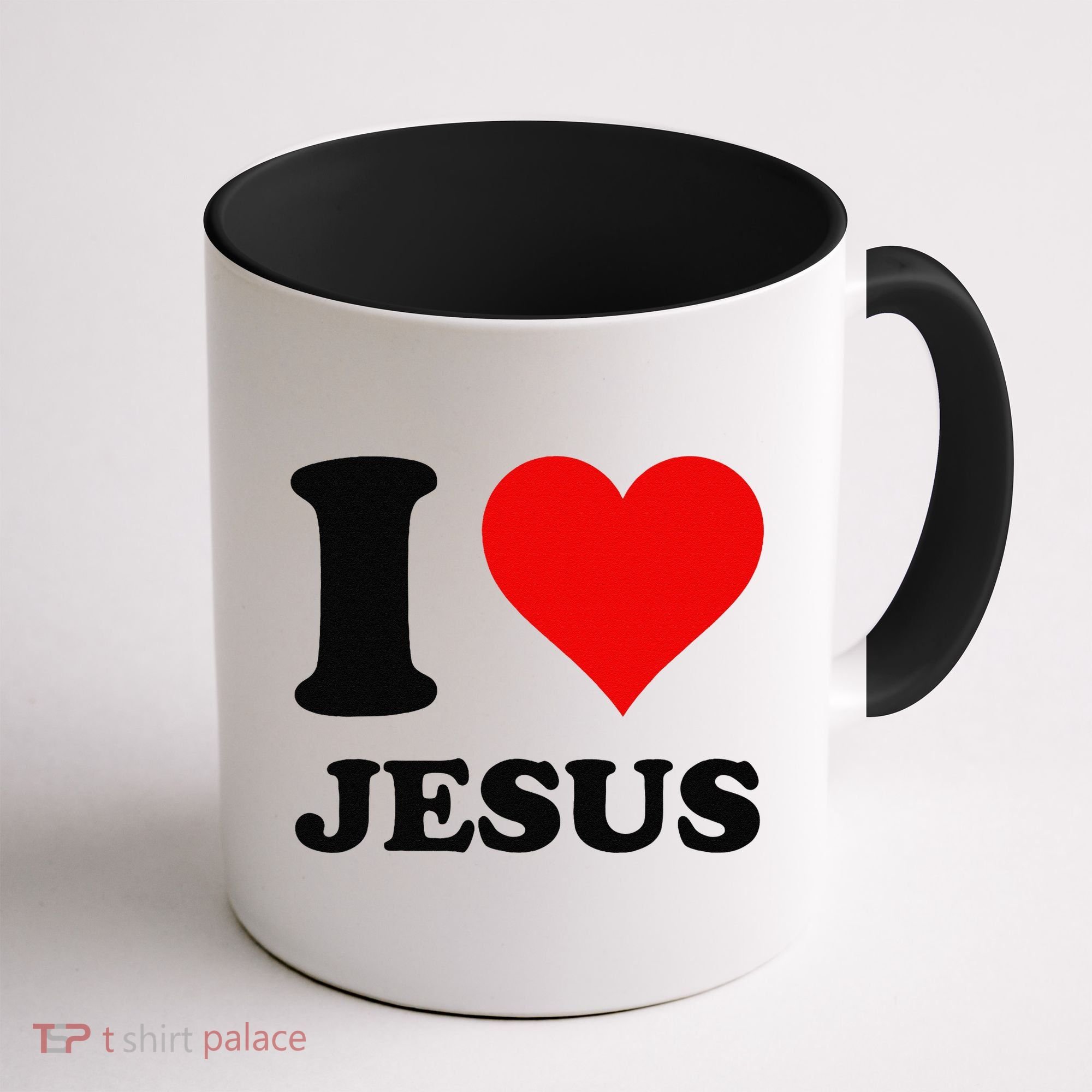 Heart I Love Jesus Coffee Mug