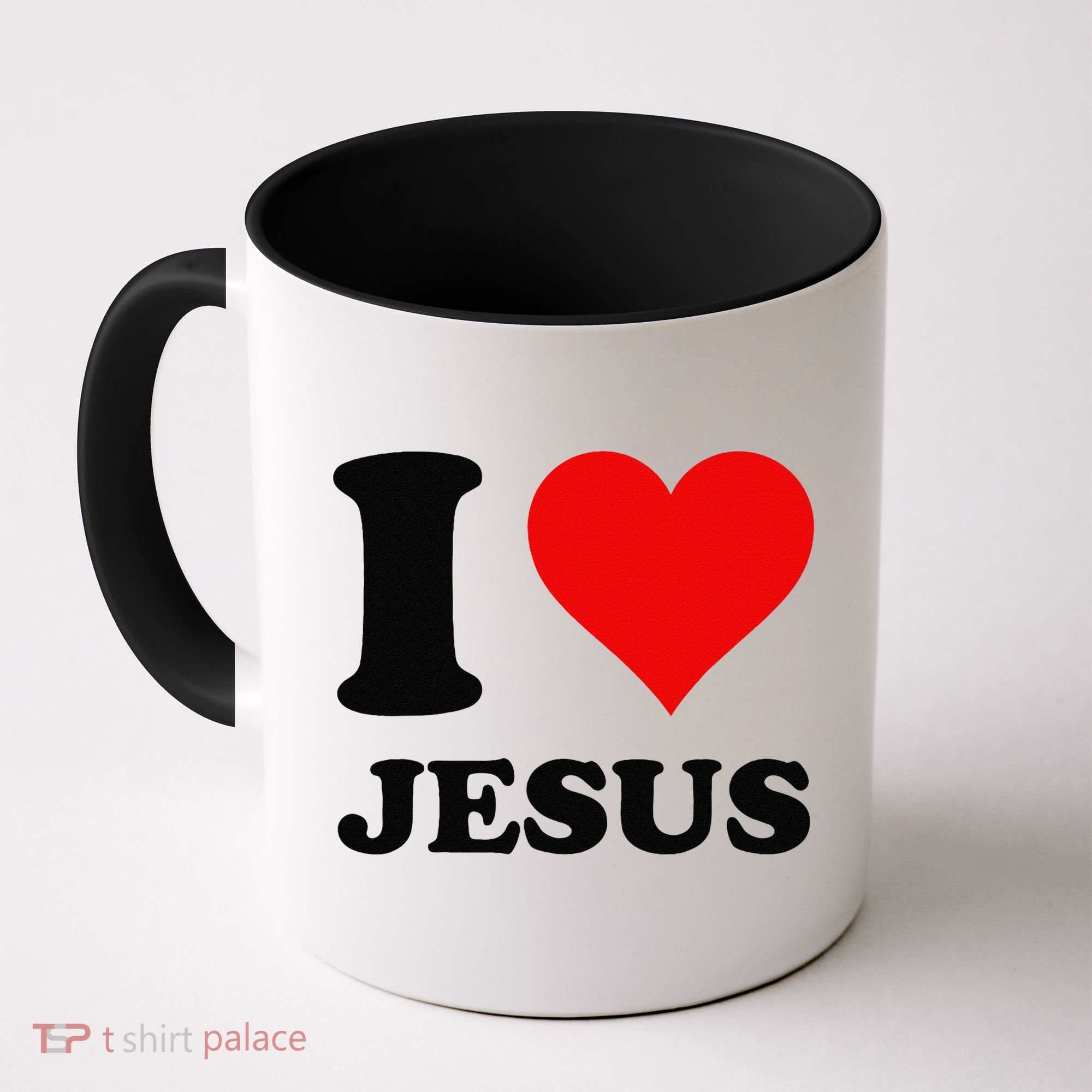 Heart I Love Jesus Coffee Mug