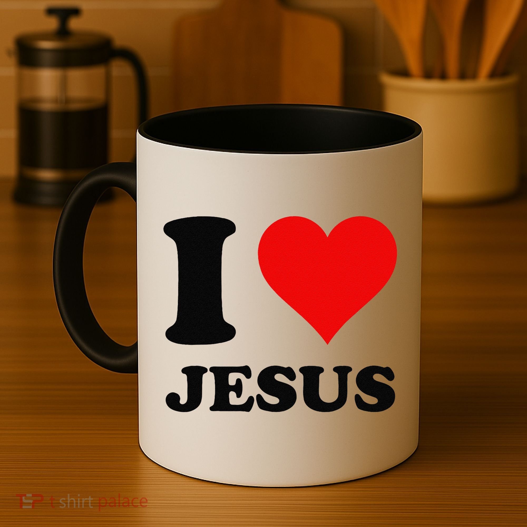 Heart I Love Jesus Coffee Mug