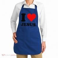 Heart I Love Jesus Apron thumb 2