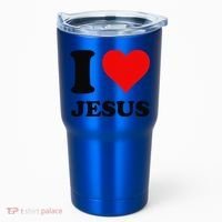 Heart I Love Jesus Tumbler thumb 0
