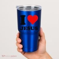 Heart I Love Jesus Tumbler thumb 2
