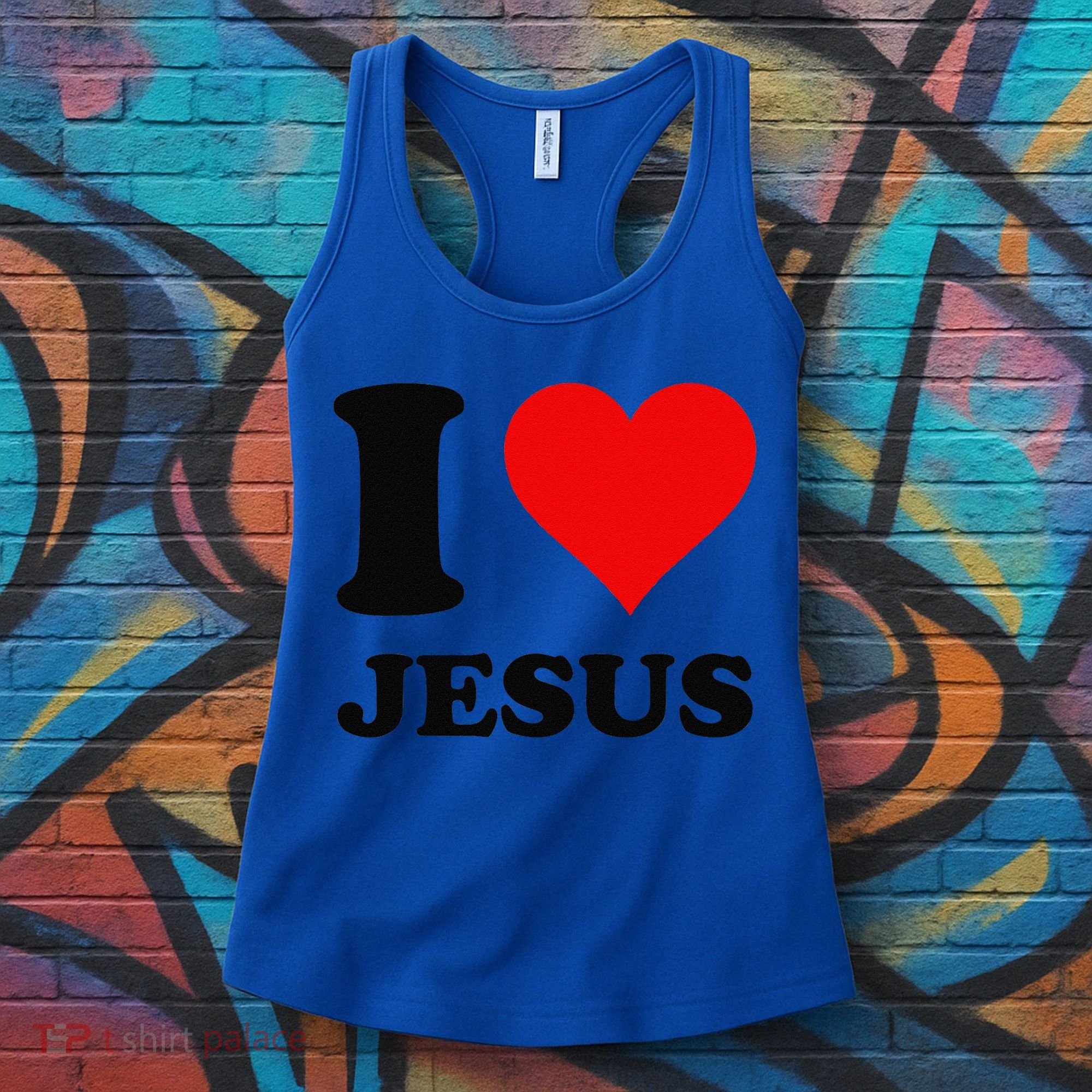 Heart I Love Jesus Women's Tank Top