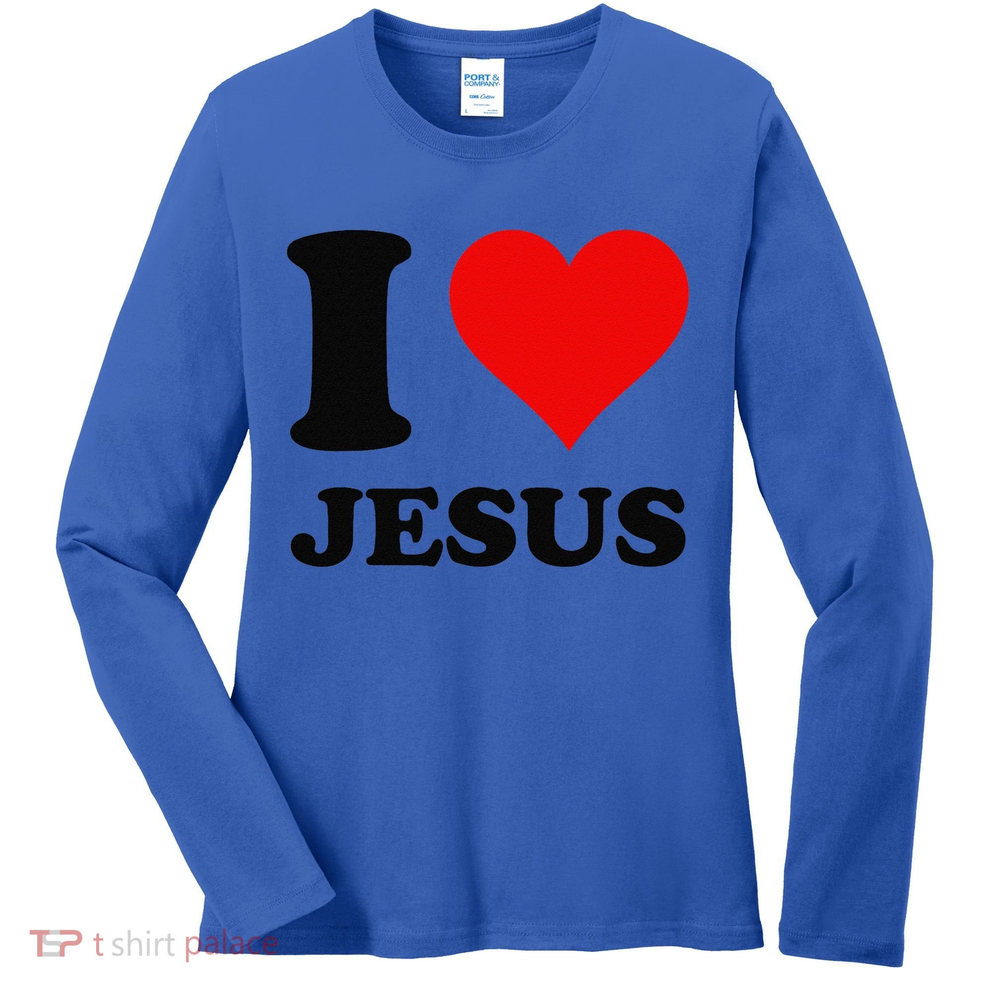 Heart I Love Jesus Women's Long Sleeve Shirt