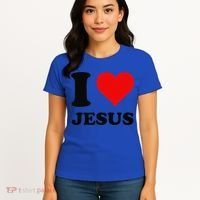 Heart I Love Jesus Women's T-Shirt thumb 4