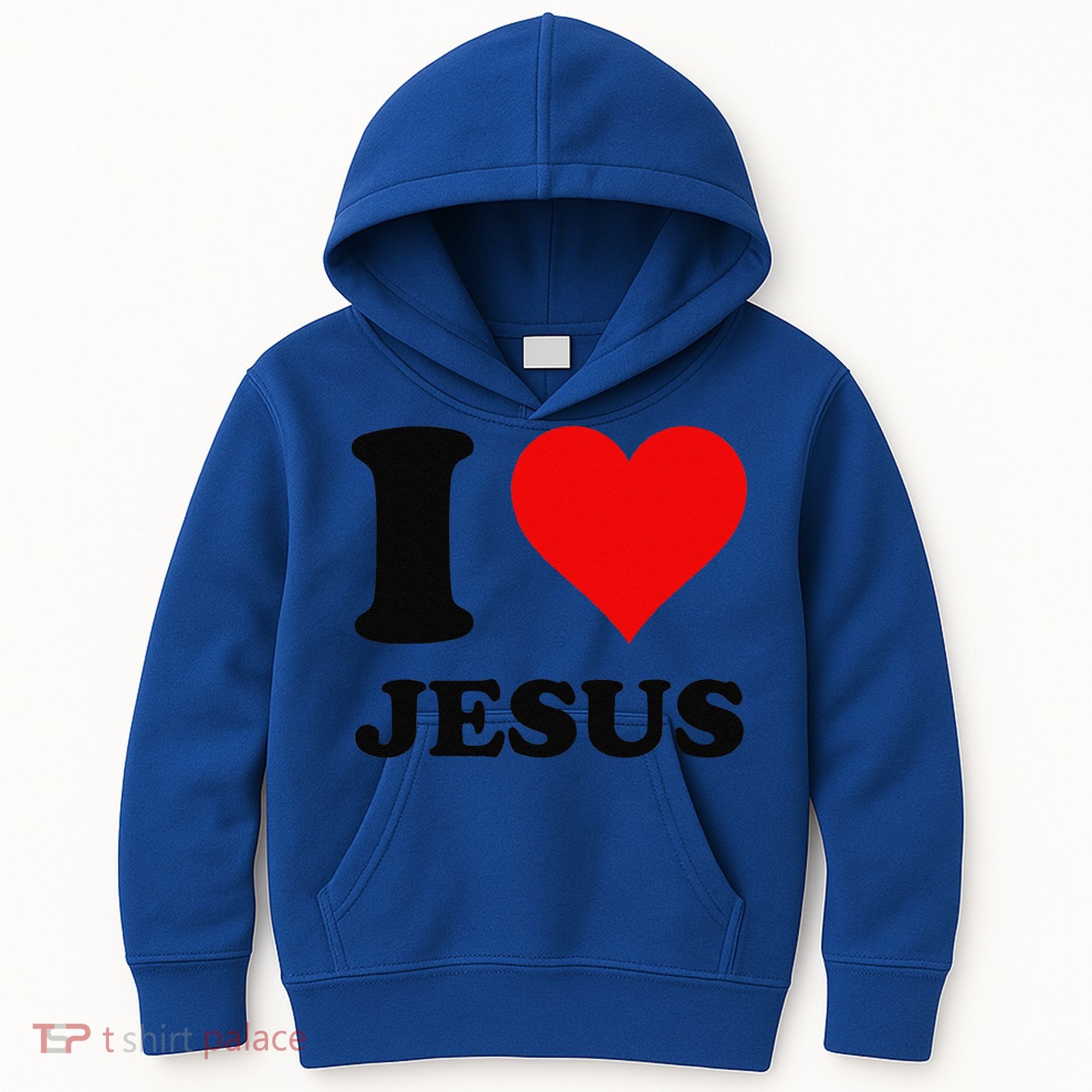 Heart I Love Jesus Kids Hoodie