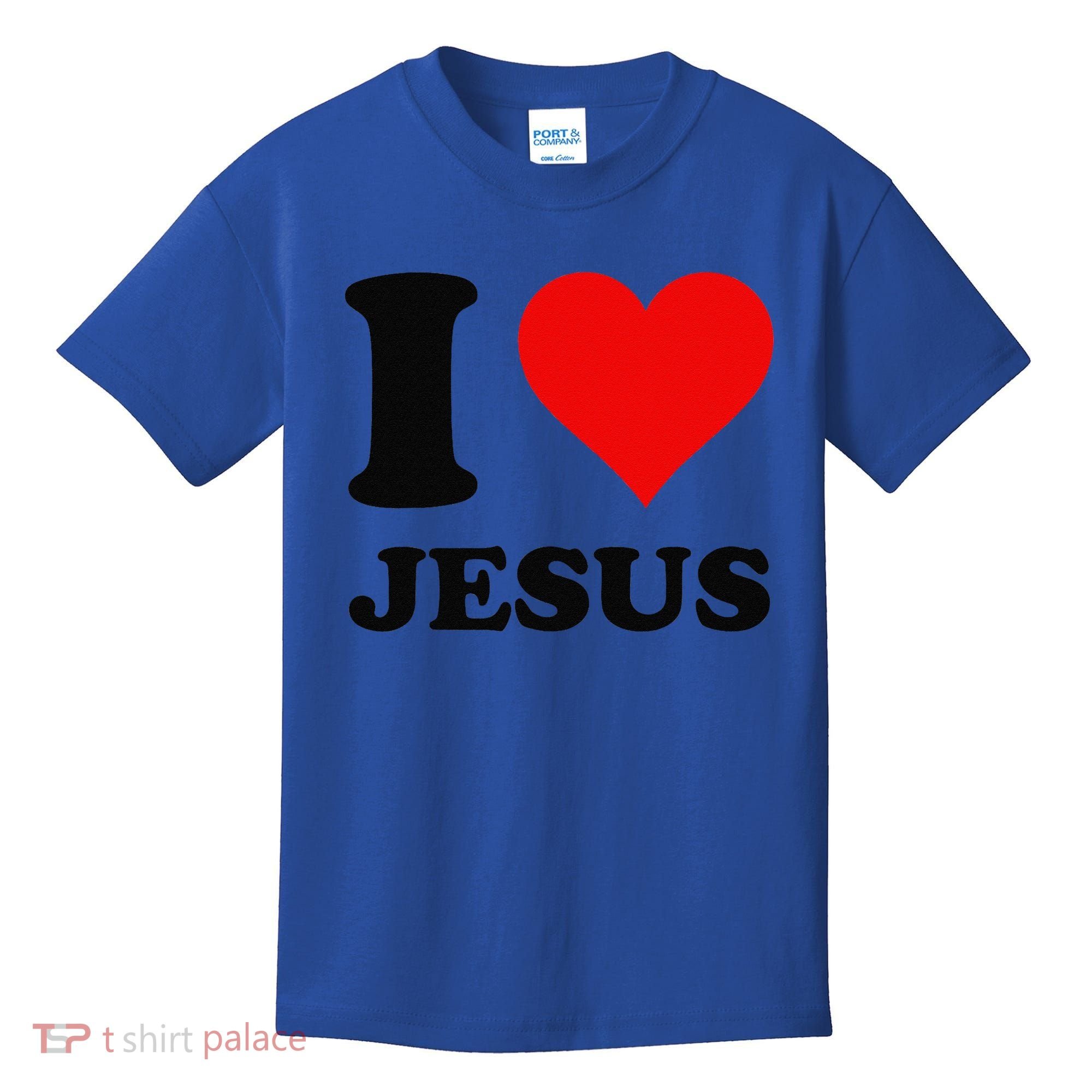 Heart I Love Jesus Kids T-Shirt