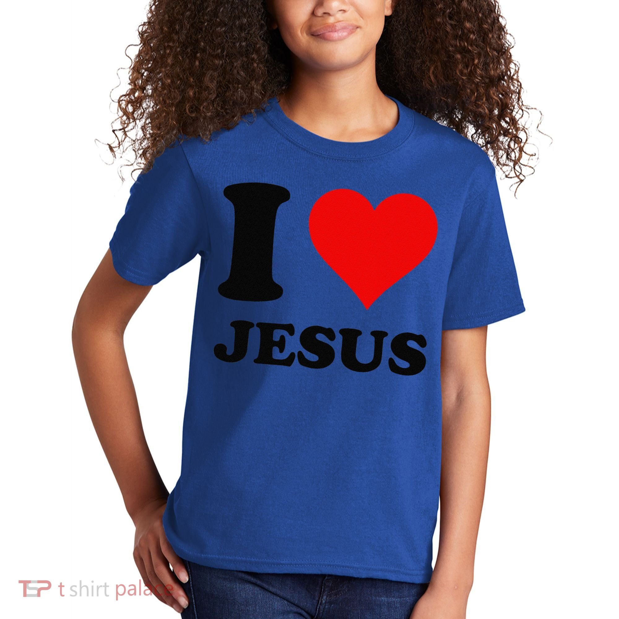 Heart I Love Jesus Kids T-Shirt