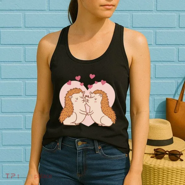 Hedgehogs In Love Women's Tank Top