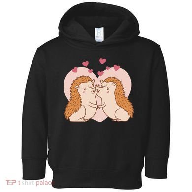 Hedgehogs In Love Toddler Hoodie