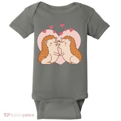 Hedgehogs In Love Baby Bodysuit