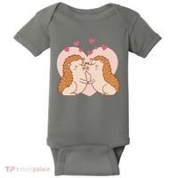 Hedgehogs In Love Baby Bodysuit thumb 0