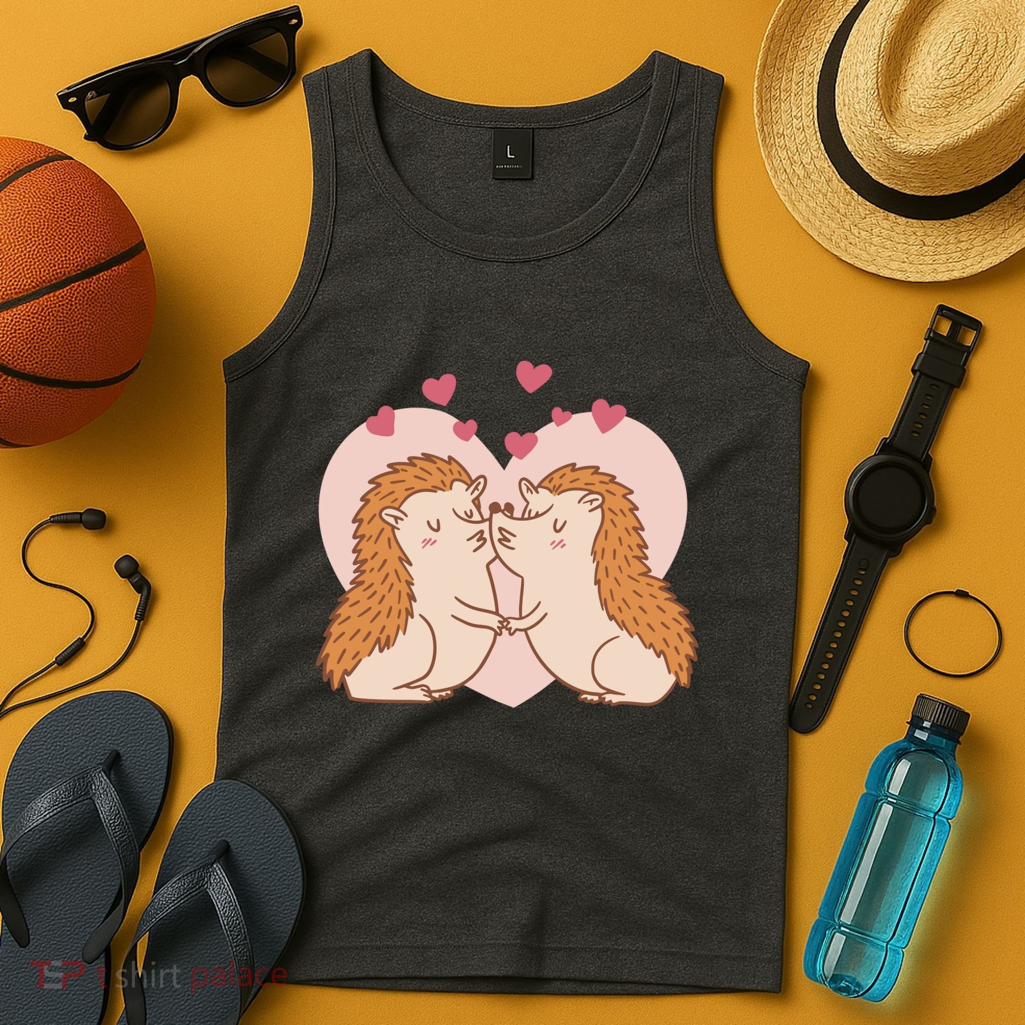 Hedgehogs In Love Tank Top