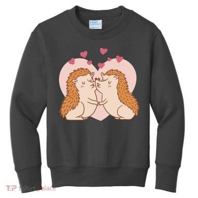 Hedgehogs In Love Kids Sweatshirt