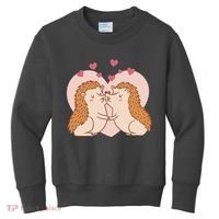 Hedgehogs In Love Kids Sweatshirt thumb 0