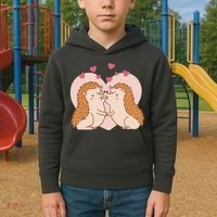 Hedgehogs In Love Kids Hoodie thumb 2