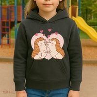 Hedgehogs In Love Kids Hoodie thumb 3