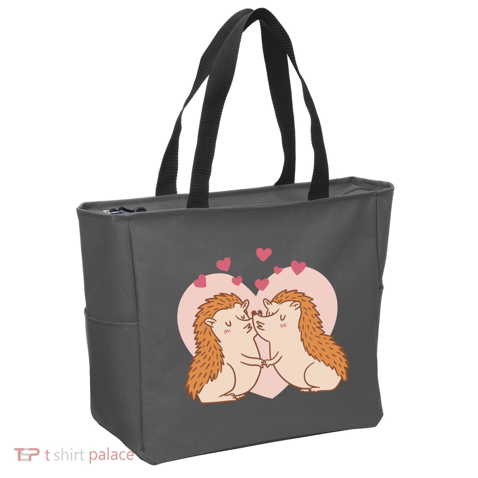 Hedgehogs In Love Tote Bag