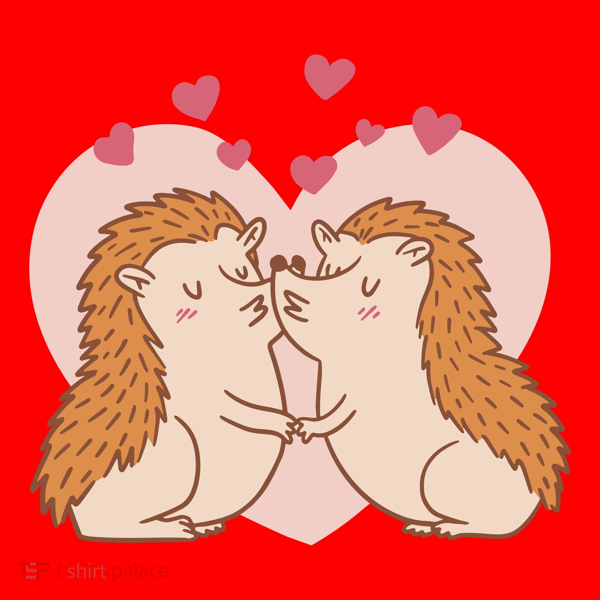 Hedgehogs In Love Santa Hat