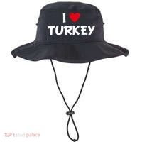 Heart I Love Turkey Cool Gift Bucket Hat thumb 0