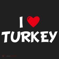 Heart I Love Turkey Cool Gift Beanie thumb 2