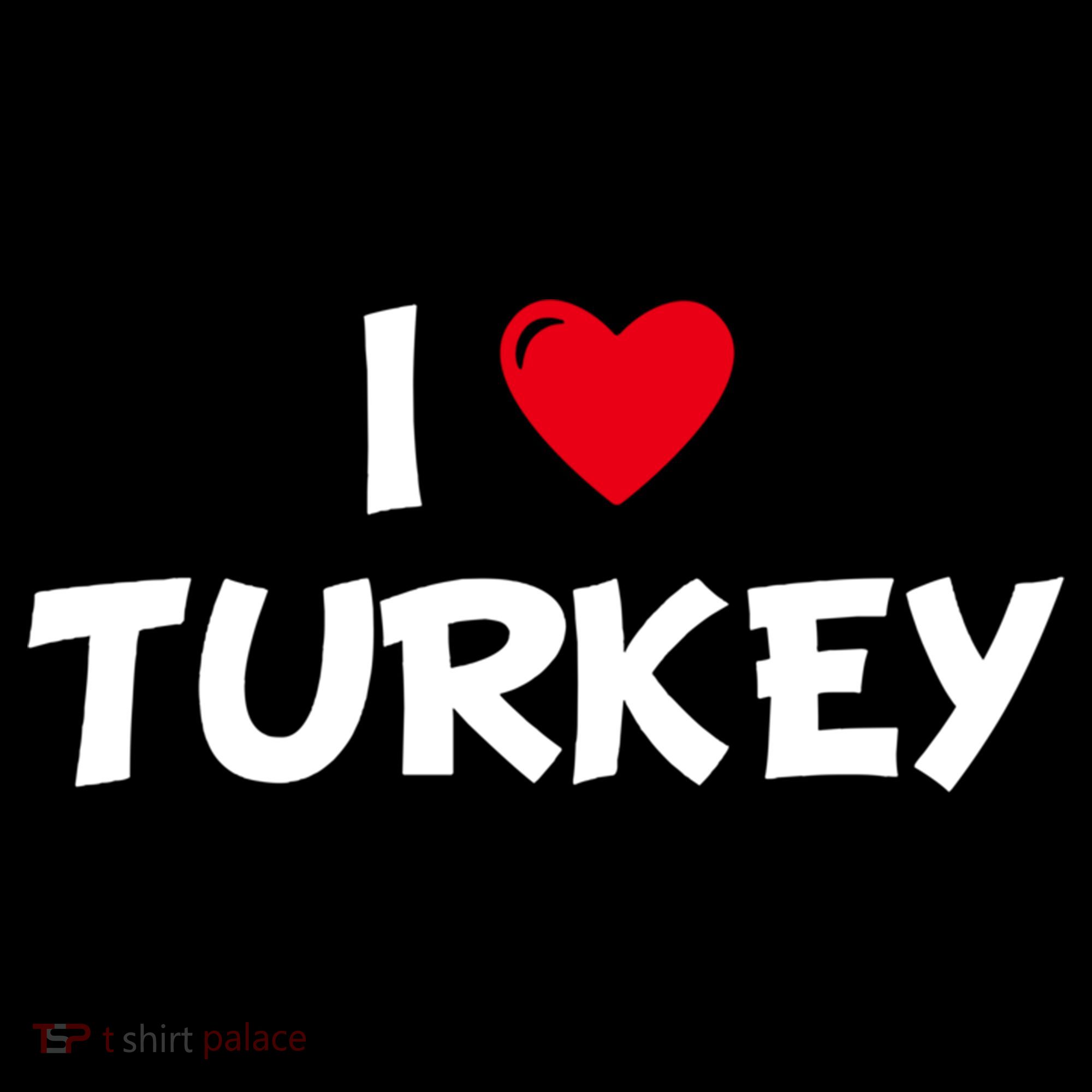 Heart I Love Turkey Cool Gift Women's Hoodie