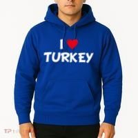Heart I Love Turkey Cool Gift Hoodie thumb 2