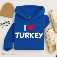 Heart I Love Turkey Cool Gift Hoodie thumb 4