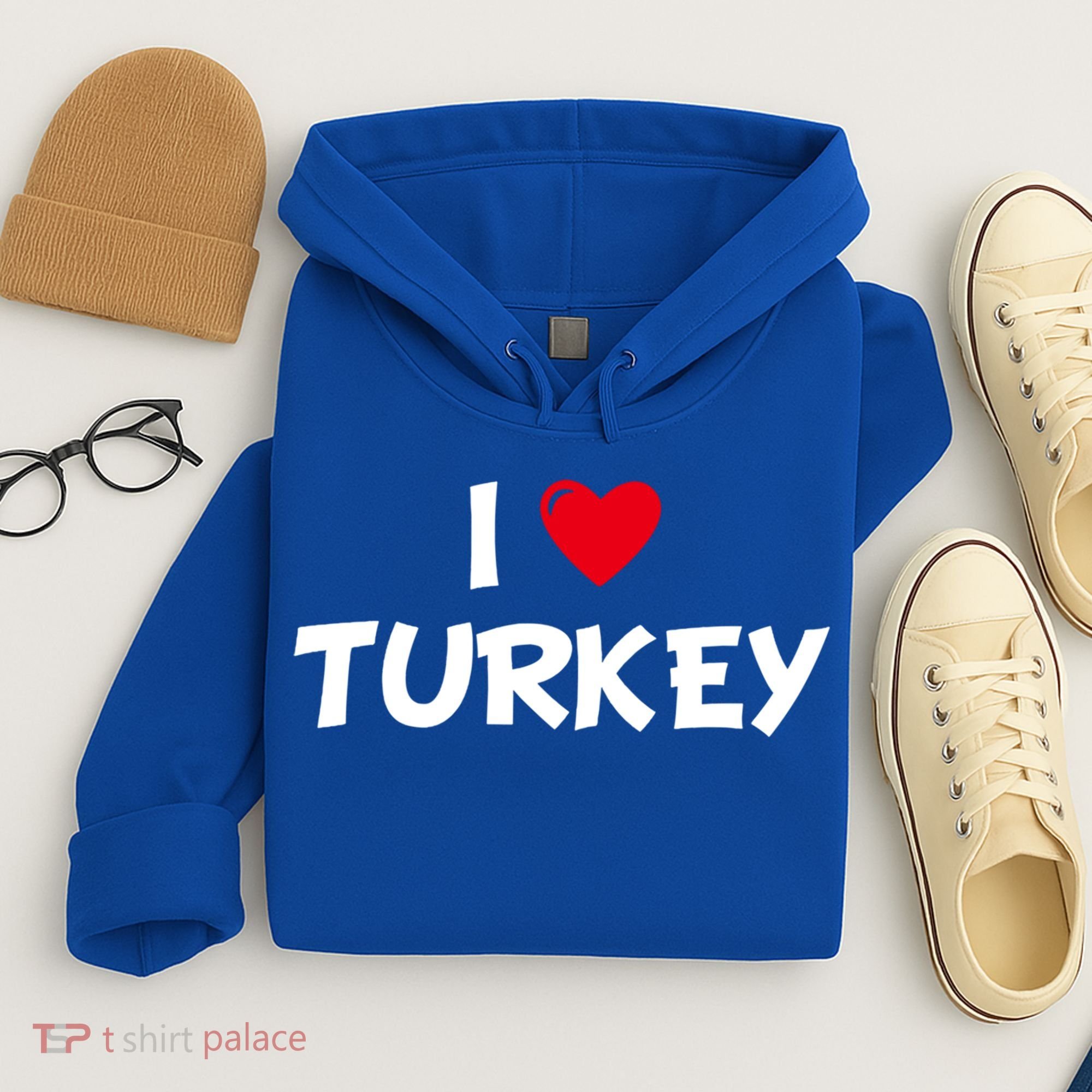 Heart I Love Turkey Cool Gift Hoodie