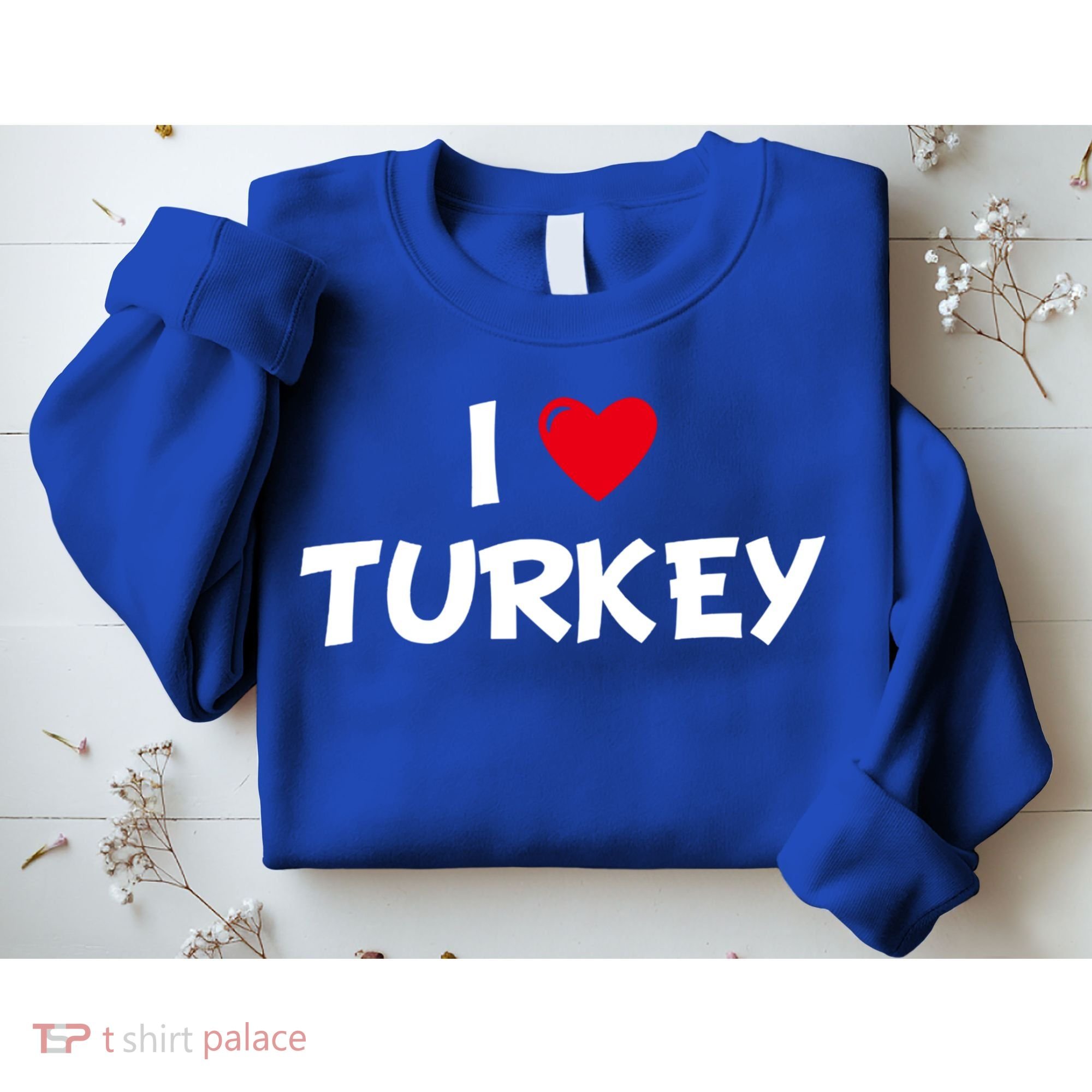 Heart I Love Turkey Cool Gift Sweatshirt